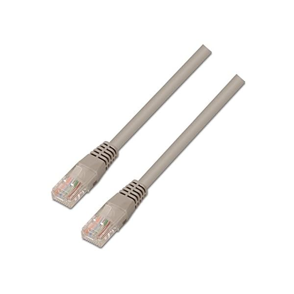 NanoCable 10.20.0401 - Cable de red Ethernet RJ45 Cat.6 UTP AWG24, 100% cobre, Gris, latiguillo de 1mts - Image 5