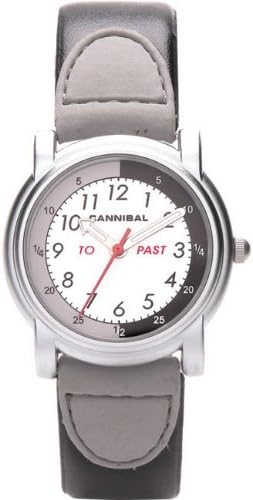 Cannibal Unisex Quartz Watch with White Dial Analogue Display and Black Plastic or Pu Strap CT202-03