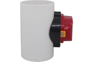 OOMVARMER Elektryczna przepustnica z siłownikiem PCV przepustnice regulacyjne do wentylacji klimatyzacja zamykająca powietrza