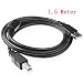 Produktbild RotSale® 1,5m Schwarz USB 2.0 Drucker Kabel High Speed Kabel Verbindungskabel USB A-Stecker auf USB B-Stecker