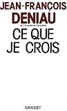 Ce que je crois