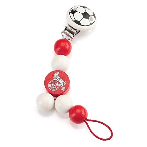 Preisvergleich Produktbild BABY HOLZ SCHNULLERKETTE 1. FC KÖLN