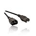 Produktbild CDL Micro 1,8 m 6 'Ft IEC c14-c15 männlich zu weiblich Netzbetrieb Monitor Verlängerung Kabel – Schwarz