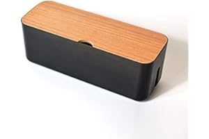 Zimoer Scatola Portacavi, Nascondi e Raccogli Cavi, Copri Fili E Prese, Organizzatore (Nero)