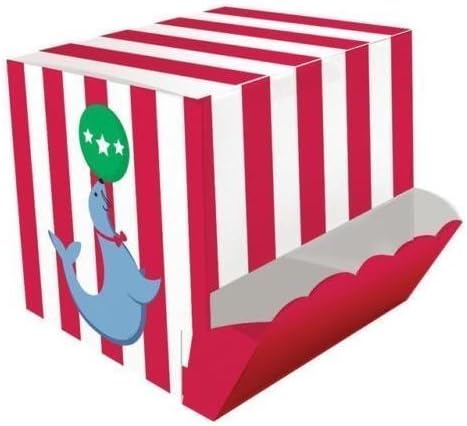 Creative Party Circus Time! Party Treat Box Candy Dispensers (4 Pack)