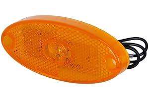 JOKON Lumière d'encombrement LED position latérale ovale orange 12 V camping-car
