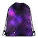 Produktbild Pixel Galaxy Drawstring Shoulder Bags Gym Bag Travel Backpack Lightweight Gym for Men Women 16.9"x14"