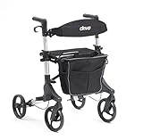 Drive folding Rollator with Seat, Backrest and bag