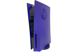 Wedorat® Face Plate Compatible with P5 Plate Protection Faceplate Cooling Version Case Cover Skin Disc Edition Upgraded Turbo Vents P5 Replacement Hard Shockproof ABS Anti-Scratch Galactic Purple