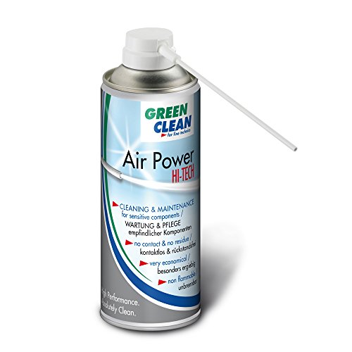 Green Clean Air Power Hi-tech - Kit de limpieza para ordenador (Azul, Verde, Color blanco)