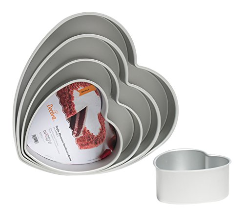 Decora 0062668 gerade Kante eloxiert Bakeware Herz Metall, metall, 35 x 7,5 cm