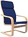 Forzza Rosa Bentwood Chair (Matt Finish, Navy Blue) RS.5499.00