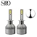 Produktbild S & D H1 LED Lampen Scheinwerfer Conversion Kit w/transparent Arc Beam Lights – 72 W 7200LM für Paar – Xenon Weiß 6000 K Super Hell – 2 Jahre Garantie