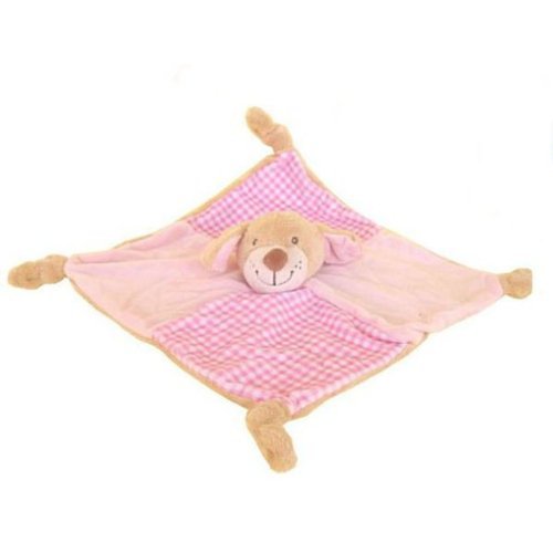 Keel Toys Baby's 1st Puppy Comforter Blanket 28cm Pink