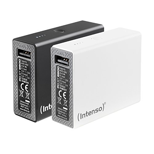 Intenso 7333522 Powerbank ST6600 Soft Touch externes Ladegerät (6600mAh) für Smartphone/Tablet PC/MP3 Player/Digitalkamera weiß - 4