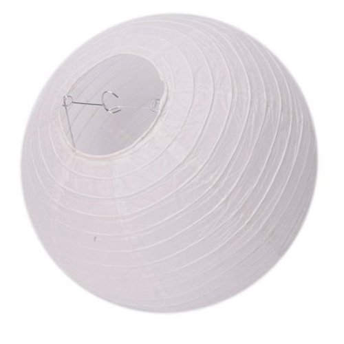Dcolor 3 Stk. 12 Zoll Lampion aus weissem Papier
