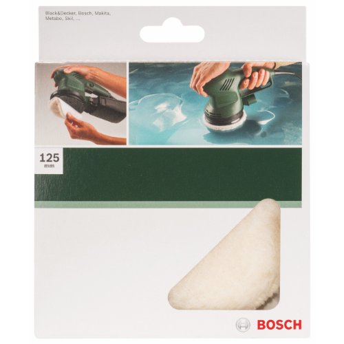 Bosch DIY Lammwollhaube (für Exzenterschleifer verschiedene Materialien, Ø 125 mm, mit Klettsystem) - 2