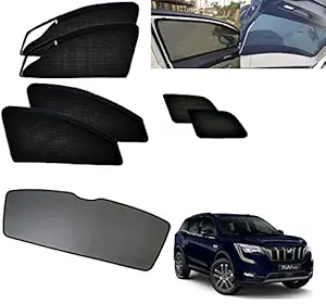 Auto Addict Zipper Magnetic Sun Shades Car Curtain with Dicky for Mahindra XUV 700