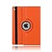 Price comparison product image iPad Mini 4 Cover Stand, elecfan PU Leather Ultra Slim iPad Case 360 Rotating Lightweight Flip Smart Protective Back Cover for Apple 7.9 inch iPad Mini 4 - Orange