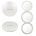 BROADCARE 3-1 Travel Makeup Mirror Handhold Tri-Fold portable Mirror Cosmetic Mirror with 1 x 2x and 5x Magnification