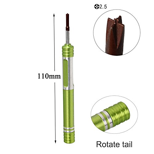 Timorn 0.6mm Y Tri-Punkt Triwing und Middle Plate 2.5 Pinhead Phillips Anti-Rutsch Präzisions Schraubendreher Disassembling Tool für iPhone 7 und Apple Watch (Grün) - 5
