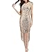 Price comparison product image Dresses for Women~HOTSELLWomen's 1920s Flapper Fringe Beaded Sequin Great Gatsby Party Dress Sexy Solid Sleeveless Shining Cocktail Dresses Comeon Gatsby Dress