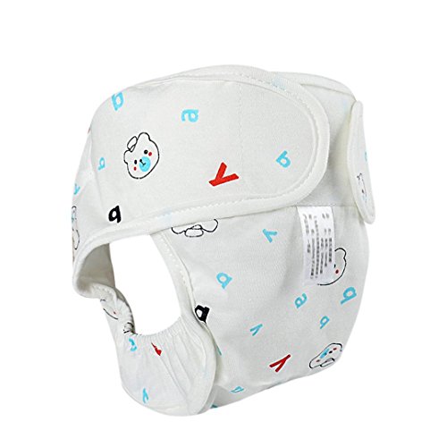 Preisvergleich Produktbild Windeln Wiederverwendbar Hirolan Waschbare Babywindeln Säugling Windelhose Baby-Tuch-Windel Weicher Stoff Größe Verstellbar Neugeborenes Mädchen Jungen Drucken Tuch Snap Windel (Blau, S / 0-6M)