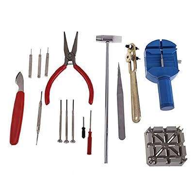 trixes kit d´horlogerie 16 outils réparation, ajustement bracelet-montre, démontage revers