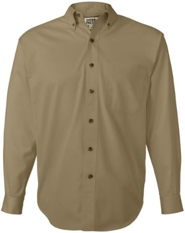 Sierra Pacific - Long Sleeve Cotton Twill Shirt - 3201 -  Beige -