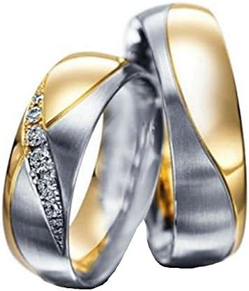His & Hers Matching Set Titanium Steel Wedding Band Ring Sold by Pair , Free Engraving