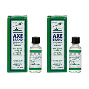 Axe Brand Universal Oil 5ml (Pack of 2) Quick Pain Relief Original from Singapore