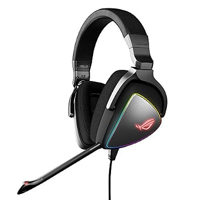 ASUS ROG Delta Casque Audio Binaural Bandeau Noir - Casques Audio (Console de Jeu/PC/Jeux, Binaural, Bandeau, Noir, Multicolore, Rotatif)