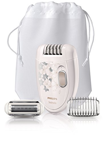Philips HP6423/02 Satinelle Legs and Body Epilator with Shaving Head