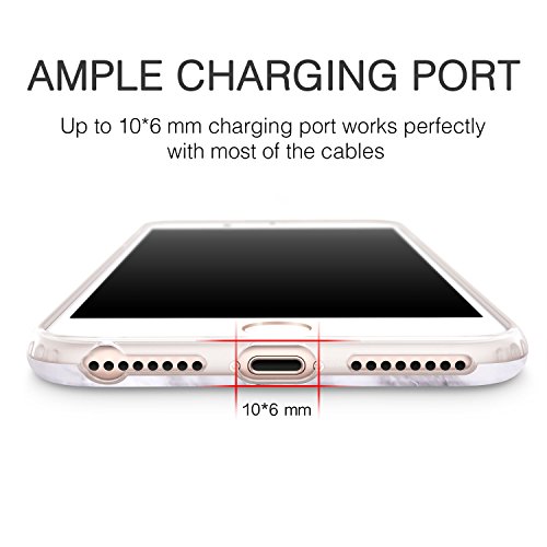 Funda iPhone 7 Plus  8 Plus M  rmol  ESR Funda M  rmol Suave TPU Gel  Ultra Fina   Protecci  n a Bordes y C  mara   Compatible con Carga Inal  mbrica  Enjaca Perfecta para Apple iPhone 7 Plus  iPhone 8 Plus 5 5  2017- Gris