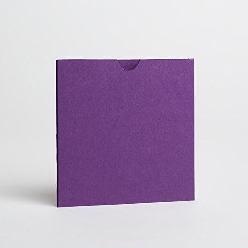 Cadbury Purple Pearlescent Wallet Invites 115mmx115mm From Pocketfold Invites LTD (1)