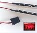 Produktbild Top LED LED-Beleuchtungs-Set für PC-Gehäuse (18 x 2 LEDs, 30 cm lange Leisten, Molex) rot kräftiges Rot 60 cm
