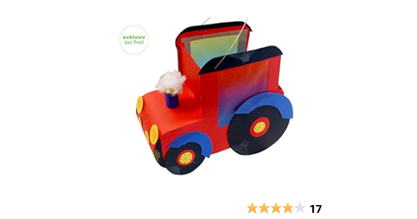 Laternen Bastelset Traktor 33 X 28 Cm 3 Stuck Amazon De Spielzeug