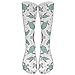 Produktbild CVDGSAD Sea Turtles Nautical Ocean Mint Green On White Tube Socks for Women & Men - Graduated Athletic Fit for Running, Nurses, Flight Travel, Skiing & Maternity Pregnancy - Boost Stamina & Recovery