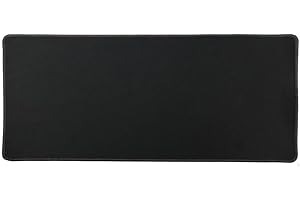 REY Mysz do gier XXL Czarna z czarnymi krawędziami Antypoślizgowa podkładka pod klawiaturę i mysz