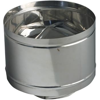 Comignolo Girevole In Acciaio Inox AISI 304 - Aspiratore Eolico Per Camini E Ventilazione 52x52 Cm - Foto 5