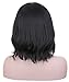 Hxhome Short Curly Wig Sexy Lady Short Bob with Fringe Wave Full Lace With Wig Cap for Women Cosplay Party