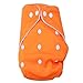 Newborn Dot Printed Cloth Diapers Reusable Nappy Washable Inserts Snap Cover Orange