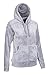 Mountain Warehouse Snaggle Womens Hooded Insulating Full Zip Pockets Adjustable Fleece Grey 12