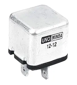 Uno Minda 850031 Relay - 5 Pin, Aluminium Body, 12V/ 30A for Universal (Beige & Black)