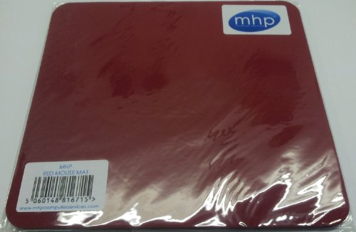 MHP ® rot Mouse Mat Stoff Topped Mauspad – Größe ca. 25 x 22cm - 2