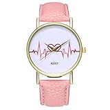 Hunpta@ Uhren, Armbanduhr Watch Zhou Lianfa Neue ECG-Illustrationsuhr Trend Quarz Uhr