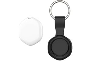 CHZHVAN Air Traceur Tag avec étui étanche,de Portefeuille Fonctionne avec Apple Localiser (iOS Uniquement),Batterie Remplaçable,Trouve Bluetooth Tracker pour Sacs,Bagages,Animaux et Sac à Dos,1 Noir