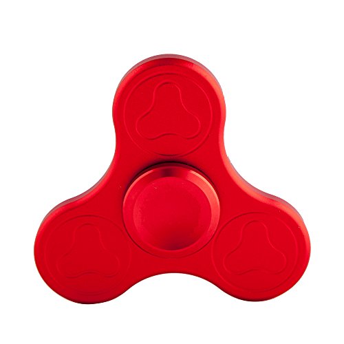 Hand Spinner Stress Relief Toy, EDC Fidget Spinner High Speed Stainless Steel Made Bearing Focus Anxiety Relief Toys for Killing Time Made High Speed (Red)