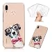 Produktbild Handy Silikonhülle für Huawei P20 lite, Stoßfest Schutz Tasche Weich TPU Gel Bumper Damen Herren Etui Dünn Transparent Durchsichtige Cover Case (Hund) Kratzfest Anti Fingerabdruck