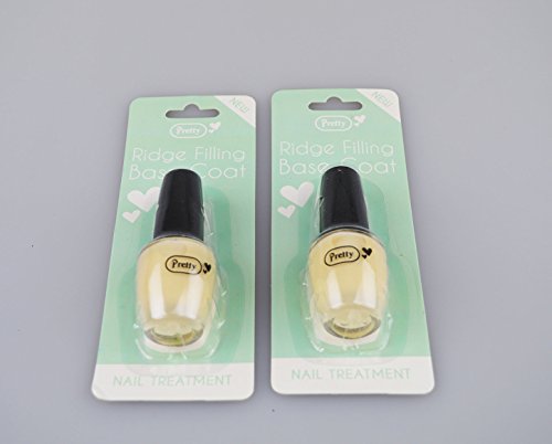 Base Coat Ridge Filling Nail Treatment Art Polish Uneven Protective Pack of 2